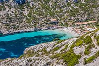 Baai in de Calanques in de Provence, Frankrijk