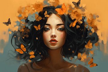 The butterfly girl by Studio Allee