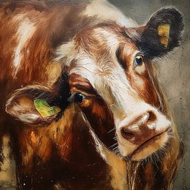 Vache curieuse sur Marjolein Deelen