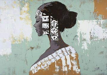 Vrouwenportret | Timeless Echoes van De Mooiste Kunst