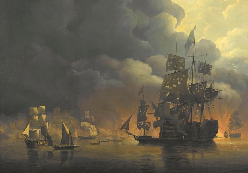 The Anglo-Dutch Fleet under Lord Exmouth, Nicolaas Baur by Masterful Masters