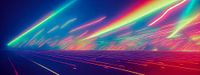 abstract rainbow road traffic background by Animaflora PicsStock thumbnail