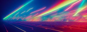 abstrakter Regenbogen Straßenverkehr Hintergrund von Animaflora PicsStock