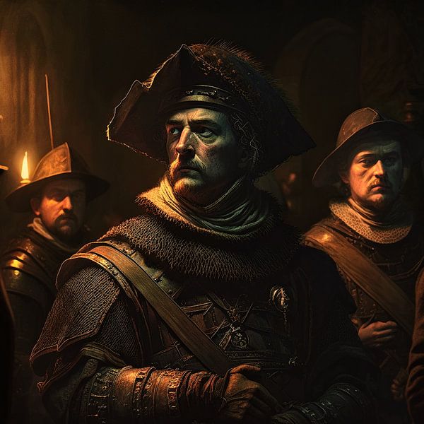 Portrait de style Rembrandt par Digital Art Nederland