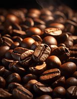 Coffee beans in portrait format