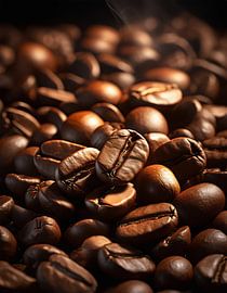 Koffiebonen in staand formaat