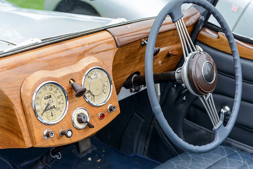 Triumph 1800 Roadster klassieke auto dashboard