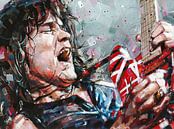 Eddie van Halen schilderij van Jos Hoppenbrouwers thumbnail