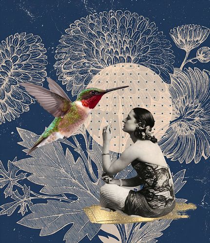 The bird and the girl van collagesdemarie
