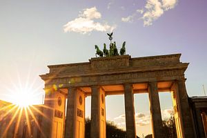 Sonnenuntergang am Brandenburger Tor