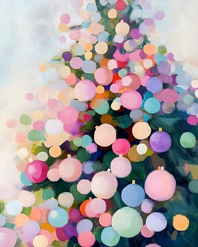 Arbre de Noël coloré