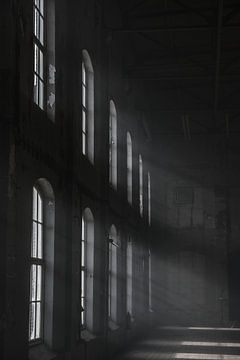 Sunbeams in an Abandoned Space by Vlindertuin Art