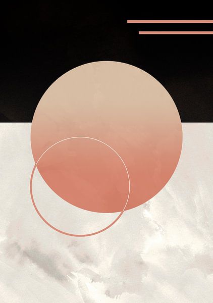 Retro Vintage Sonnenaufgang von Mad Dog Art