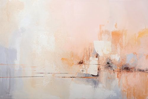 Abstraction en couleurs pastel