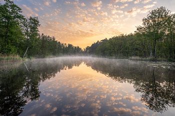 Zonsopkomst bij de Koffiepoel op de Brunssummerheide