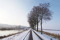 Winterstraße nach Ooij