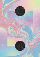 Black Hole Pastel Cosmos