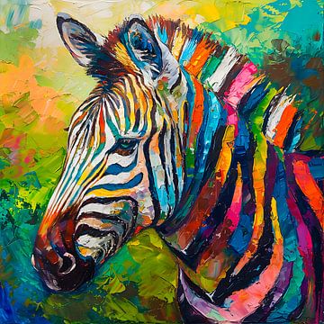 Art Zebra by Harry Hadders