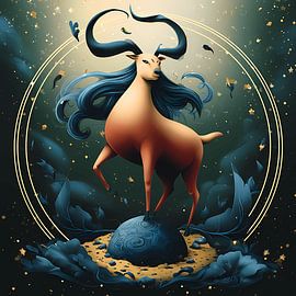 Cerf céleste des orbites résonnantes sur Vythryd Arts