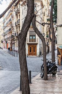Straße in Valencia Spanien