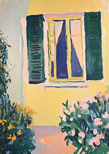 Fauvisme Bloem Botanisch Minimalistisch