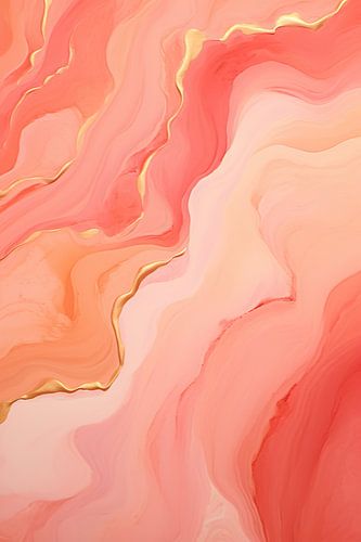 Abstract Gouden Kunst | Vloeibare Elegantie