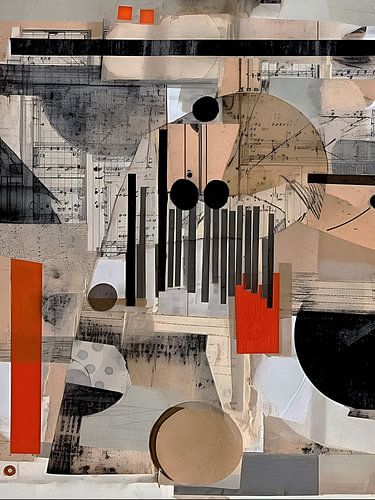 BAUHAUS COLLAGE ABSTRACT 08