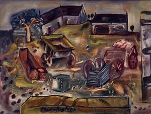 Frances Hodgkins - Quarry Farm, Wiltshire (circa 1937)