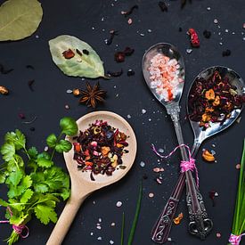 Kruiden in de keuken, kitchen herbs van Corrine Ponsen