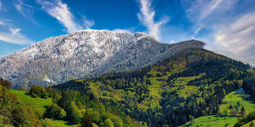 Belchen with snow - Black Forest landscape by Photo Art Thomas Klee