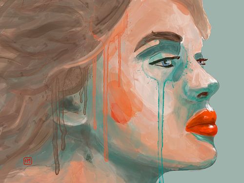 Tranquil Dawn, profiel portret