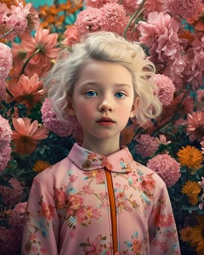 Kleurrijk fine art portret