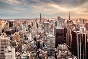 New York overzicht skyline van Anne Jannes