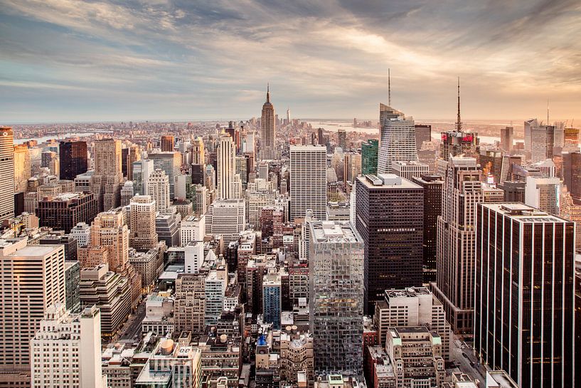 New York overzicht skyline van Anne Jannes