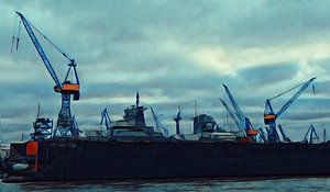 Blick zur Werft