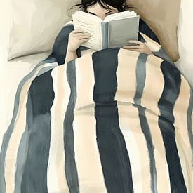 Cozy evening reading a book by IamHome Studio