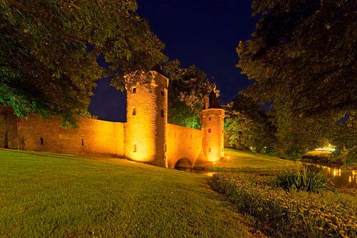 Nachtfoto Monnikendam / waterpoort Amersfoort