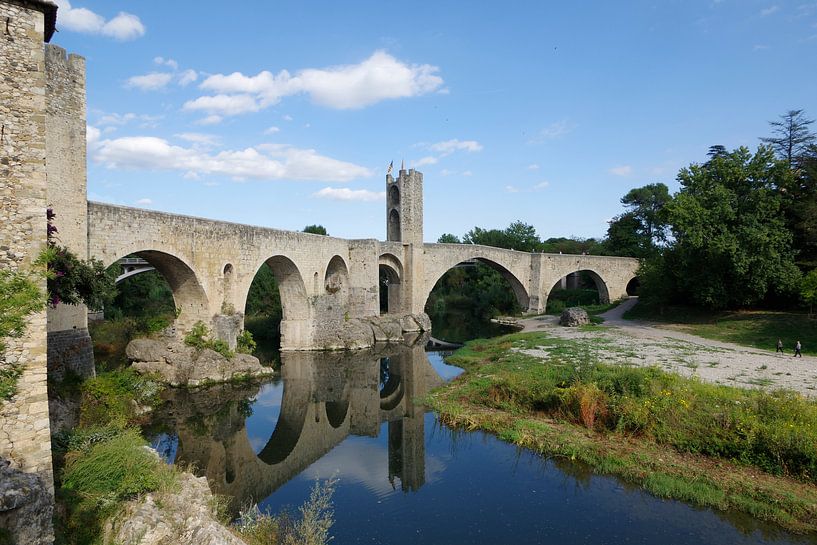 The bridge of Besalú by Berthold Werner