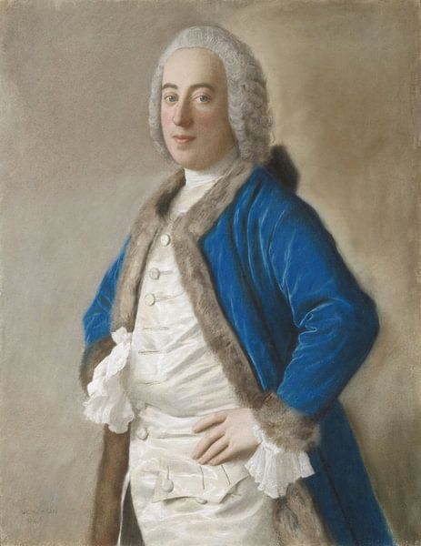 Portret van Joseph Bouër, Jean-Etienne Liotard van Meesterlijcke Meesters