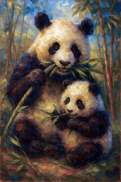 Gemälde eines Großen Pandas. von Johannes
