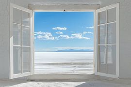 Window view of the salt lake by Poster Art Shop