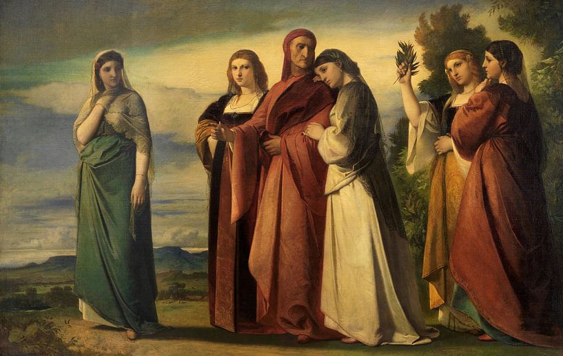 Dante en de Nobele Vrouwen van Ravenna, Anselm Feuerbach van Meesterlijcke Meesters