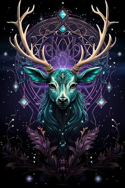 Magical deer by haroulita
