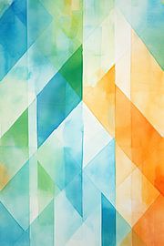 Abstrait aux couleurs fraîches sur Imagine