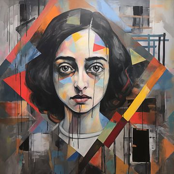 Anne frank abstract van TheXclusive Art