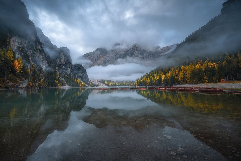 Lago di Braies van Frans van der Boom