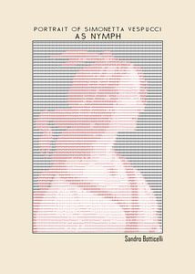 Porträt von Simonetta Vespucci als Nymphe (Ascii-Kunst)