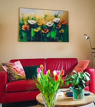 Klantfoto: Bloemen Abstract van De Mooiste Kunst