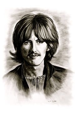 George Harrison In Black And White