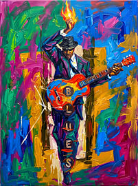 Ein mitreißender Bluesmusiker